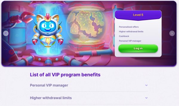 RoboCat VIP program előnyök és turnék kompenzációi